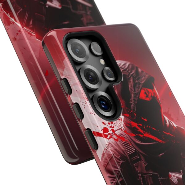 Red Urban Warrior Phone Case for Gamers & Action Fans