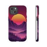 Mountain Sunset Phone Case - Tough Cases for Nature Lovers