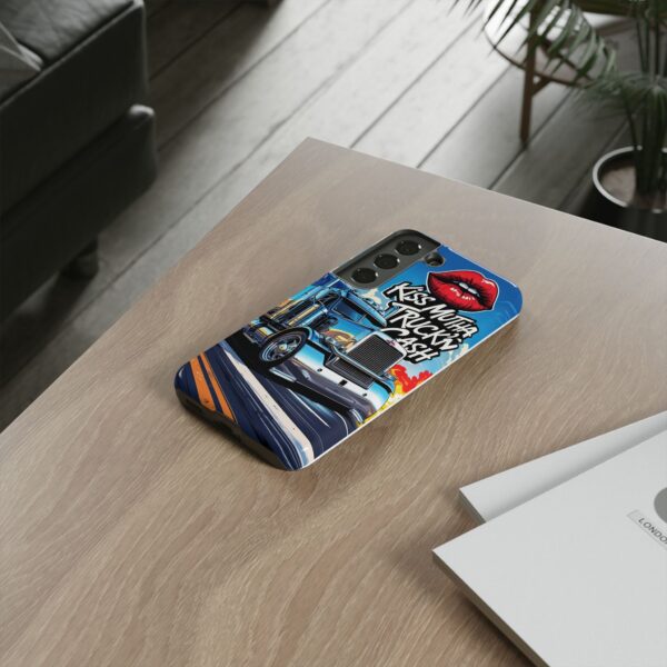 Cool Phone Case for Truck Lovers, Trucking Gifts, Unique Truck Driver Accessories, Kiss Mutha Truckin Cash Design, Fun Car Enthusiast Gift