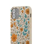 Floral Biodegradable Phone Case - Eco-Friendly Design for Nature Lovers