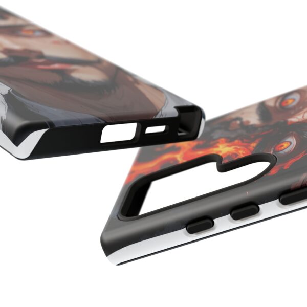 Fiery Design, Anime Style, Unique Cell Phone Accessory, Strong and Stylish