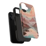 Mountain Reflection Tough Phone Case - Nature-Inspired Design for Adventurers