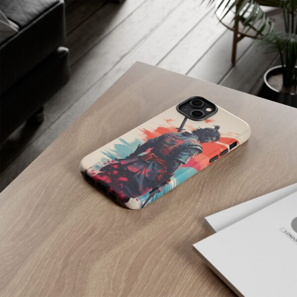 Samurai Warrior Phone Case, Tough Cases, Unique Phone Accessories, Phone Cover Gift, Gamer Phone Decor, Anime Style Case