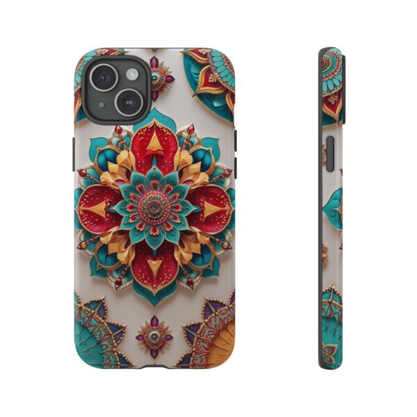 Colorful Mandala Phone Cover, Bohemian Style Accessory, Unique Gift for Her, Stylish Smartphone Protection