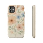 Floral Biodegradable Phone Case - Eco-Friendly Nature Design