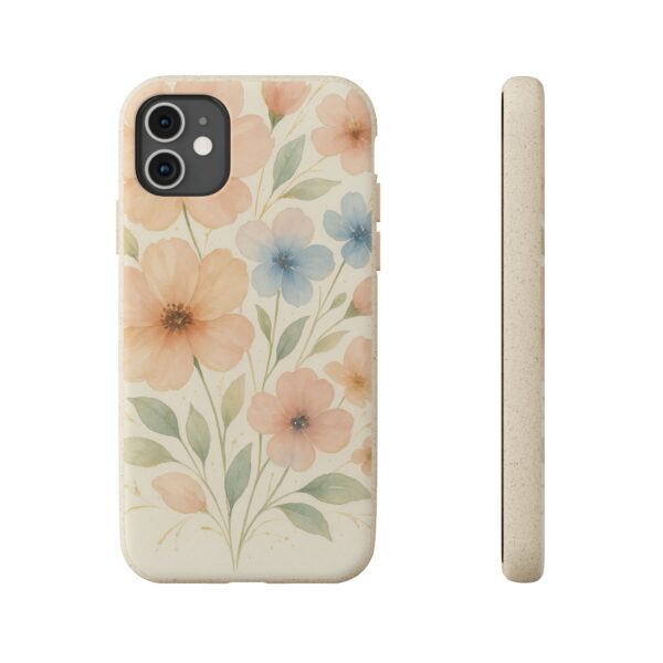Floral Biodegradable Phone Case - Eco-Friendly Nature Design