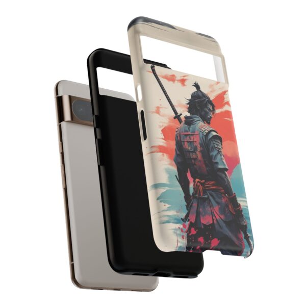 Samurai Warrior Phone Case, Tough Cases, Unique Phone Accessories, Phone Cover Gift, Gamer Phone Decor, Anime Style Case
