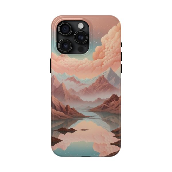 Mountain Reflection Tough Phone Case - Nature-Inspired Design for Adventurers