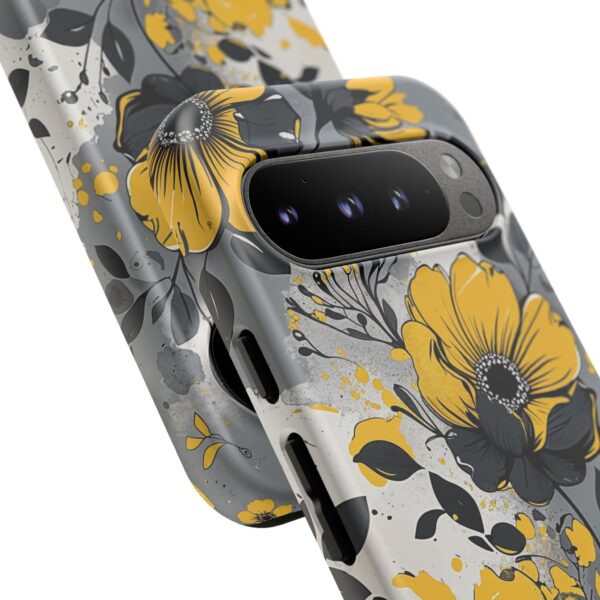 Floral Phone Case, Yellow Flower Design, Stylish Phone Protection