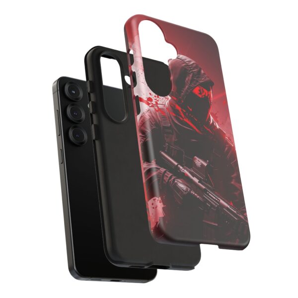 Red Urban Warrior Phone Case for Gamers & Action Fans