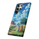 Dog-Themed Phone Case, Whimsical Pet Lover Case, Cute Animal Accessory, Nature Scene Protection, Gift for Dog Owners