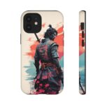 Samurai Warrior Phone Case, Tough Cases, Unique Phone Accessories, Phone Cover Gift, Gamer Phone Decor, Anime Style Case