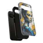 Vibrant, Artistic Tough Phone Case, Modern Art, Smartphone Accessories