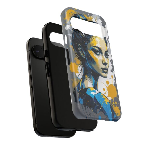 Vibrant, Artistic Tough Phone Case, Modern Art, Smartphone Accessories