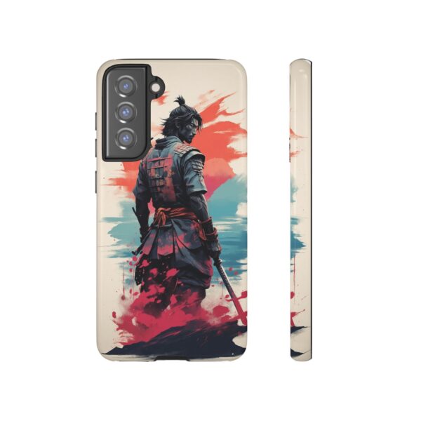 Samurai Warrior Phone Case, Tough Cases, Unique Phone Accessories, Phone Cover Gift, Gamer Phone Decor, Anime Style Case