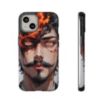 Fiery Design, Anime Style, Unique Cell Phone Accessory, Strong and Stylish