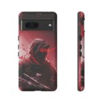 Red Urban Warrior Phone Case for Gamers & Action Fans