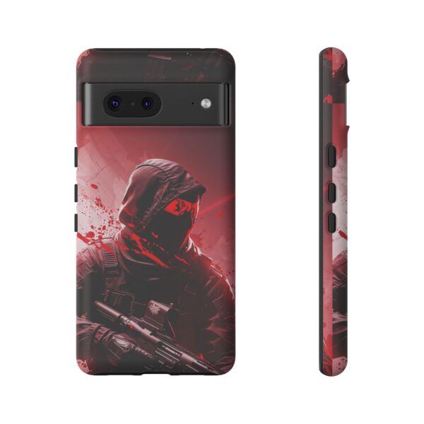 Red Urban Warrior Phone Case for Gamers & Action Fans