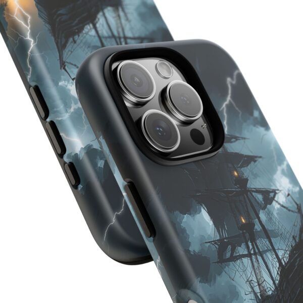 Stormy Seas Tough Phone Case - Pirate Ship Design