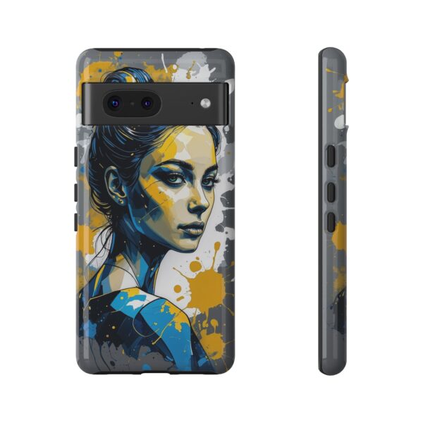 Vibrant, Artistic Tough Phone Case, Modern Art, Smartphone Accessories