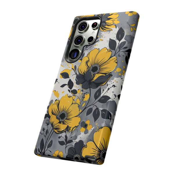 Floral Phone Case, Yellow Flower Design, Stylish Phone Protection