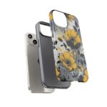 Floral Phone Case, Yellow Flower Design, Stylish Phone Protection