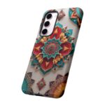 Colorful Mandala Phone Cover, Bohemian Style Accessory, Unique Gift for Her, Stylish Smartphone Protection