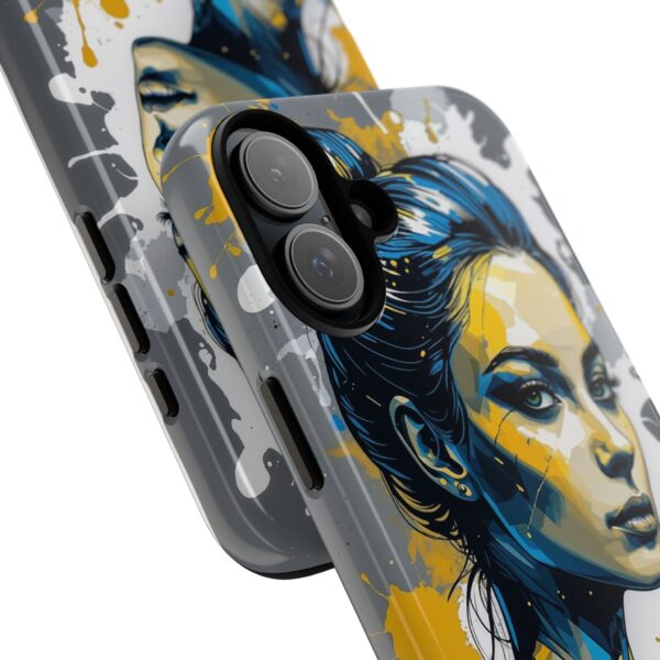 Vibrant, Artistic Tough Phone Case, Modern Art, Smartphone Accessories