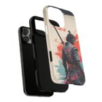 Samurai Warrior Phone Case, Tough Cases, Unique Phone Accessories, Phone Cover Gift, Gamer Phone Decor, Anime Style Case