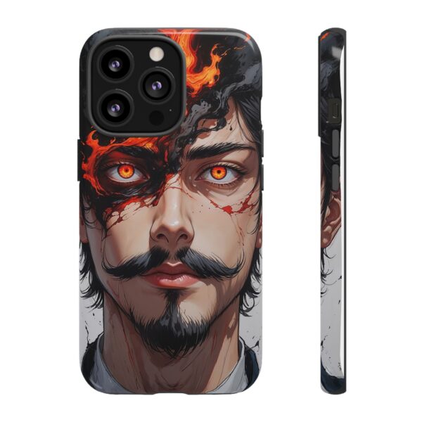 Fiery Design, Anime Style, Unique Cell Phone Accessory, Strong and Stylish
