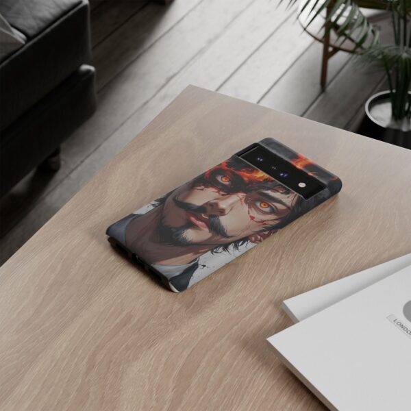 Fiery Design, Anime Style, Unique Cell Phone Accessory, Strong and Stylish
