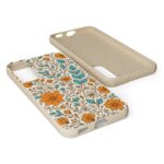 Floral Biodegradable Phone Case - Eco-Friendly Design for Nature Lovers