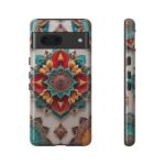 Colorful Mandala Phone Cover, Bohemian Style Accessory, Unique Gift for Her, Stylish Smartphone Protection
