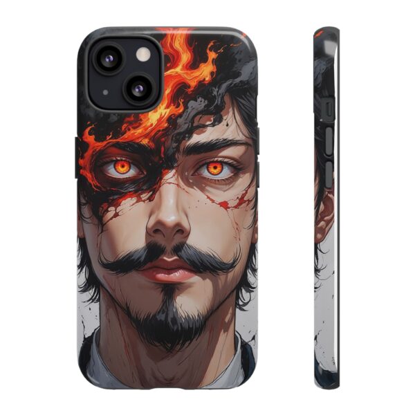 Fiery Design, Anime Style, Unique Cell Phone Accessory, Strong and Stylish