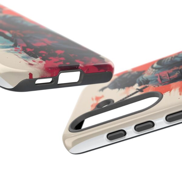 Samurai Warrior Phone Case, Tough Cases, Unique Phone Accessories, Phone Cover Gift, Gamer Phone Decor, Anime Style Case