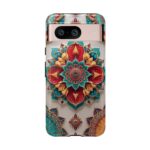 Colorful Mandala Phone Cover, Bohemian Style Accessory, Unique Gift for Her, Stylish Smartphone Protection