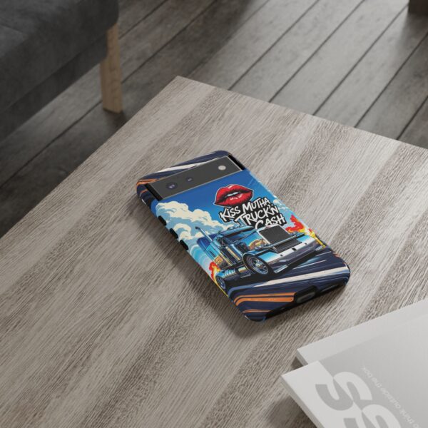 Cool Phone Case for Truck Lovers, Trucking Gifts, Unique Truck Driver Accessories, Kiss Mutha Truckin Cash Design, Fun Car Enthusiast Gift