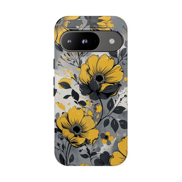 Floral Phone Case, Yellow Flower Design, Stylish Phone Protection