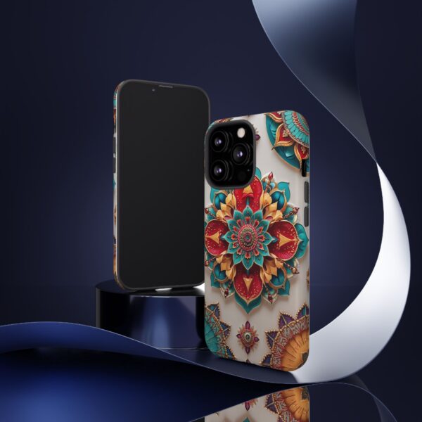 Colorful Mandala Phone Cover, Bohemian Style Accessory, Unique Gift for Her, Stylish Smartphone Protection