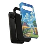 Dog-Themed Phone Case, Whimsical Pet Lover Case, Cute Animal Accessory, Nature Scene Protection, Gift for Dog Owners