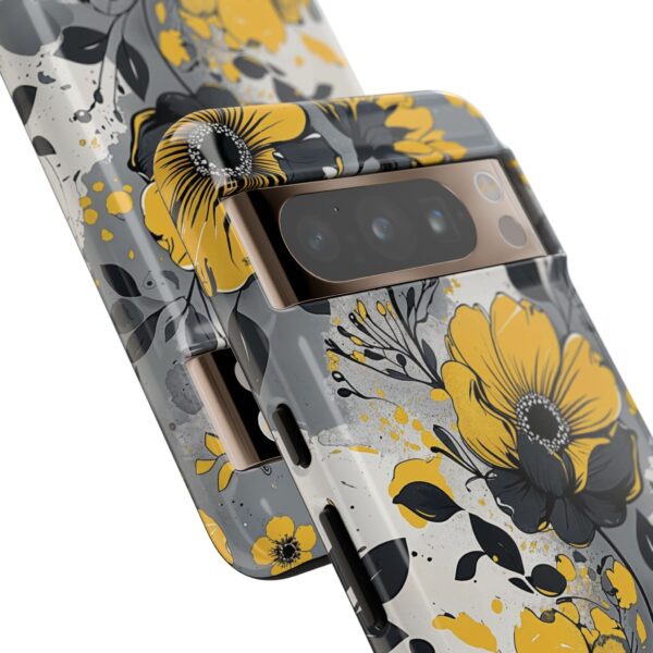 Floral Phone Case, Yellow Flower Design, Stylish Phone Protection