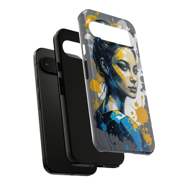 Vibrant, Artistic Tough Phone Case, Modern Art, Smartphone Accessories
