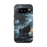 Stormy Seas Tough Phone Case - Pirate Ship Design