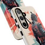 Samurai Warrior Phone Case, Tough Cases, Unique Phone Accessories, Phone Cover Gift, Gamer Phone Decor, Anime Style Case