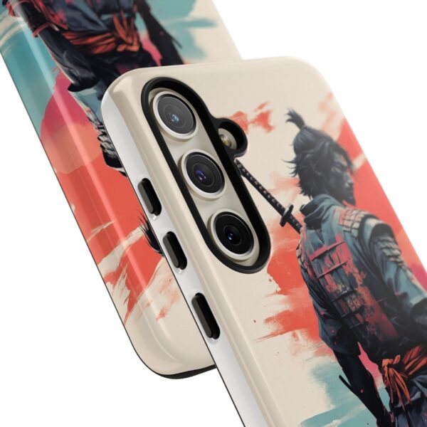 Samurai Warrior Phone Case, Tough Cases, Unique Phone Accessories, Phone Cover Gift, Gamer Phone Decor, Anime Style Case