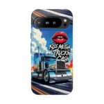 Cool Phone Case for Truck Lovers, Trucking Gifts, Unique Truck Driver Accessories, Kiss Mutha Truckin Cash Design, Fun Car Enthusiast Gift