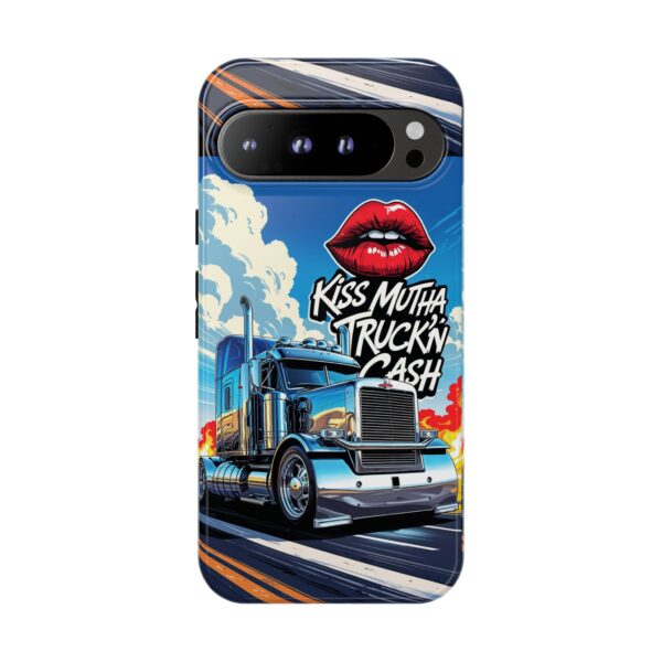 Cool Phone Case for Truck Lovers, Trucking Gifts, Unique Truck Driver Accessories, Kiss Mutha Truckin Cash Design, Fun Car Enthusiast Gift