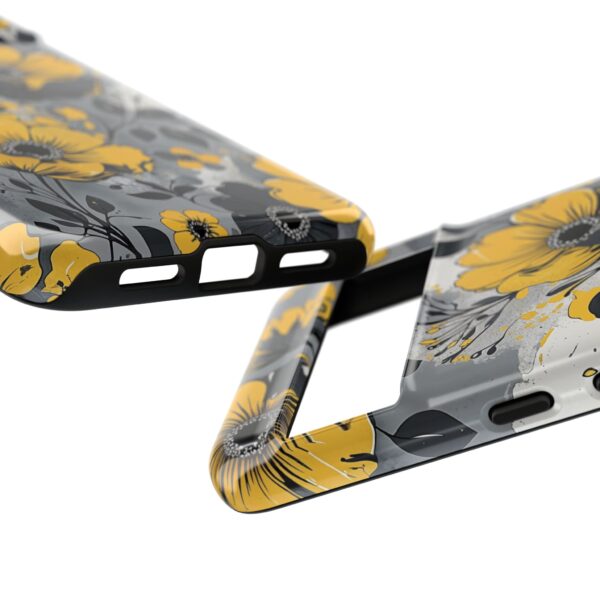 Floral Phone Case, Yellow Flower Design, Stylish Phone Protection
