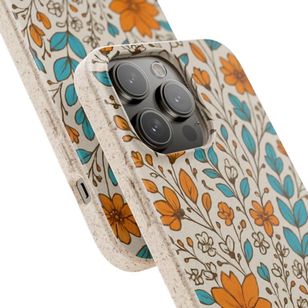 Floral Biodegradable Phone Case - Eco-Friendly Design for Nature Lovers