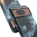 Stormy Seas Tough Phone Case - Pirate Ship Design
